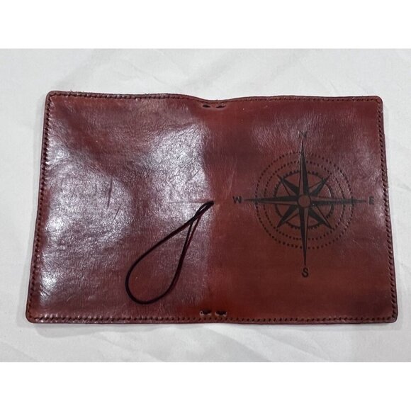 Compass Refillable Leather Journal 6” W x 8.5” T - Picture 3 of 4